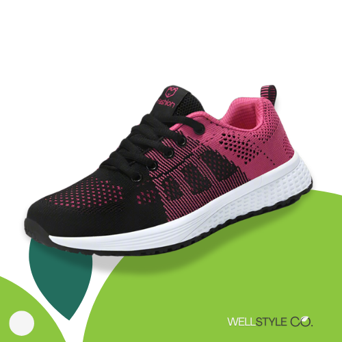 Casual Mesh Lace-Up Sneakers