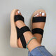 Minimalist Wedge Sandals with Ankle Strap