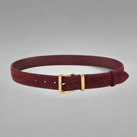 Suede Cowhide Leather Belt