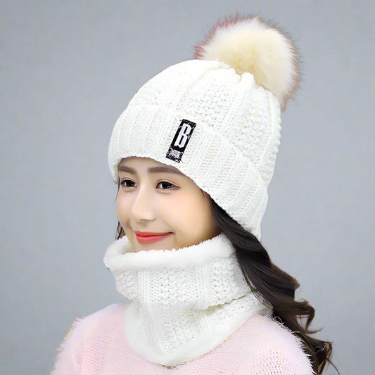 Knitted Scarf & Hat Set