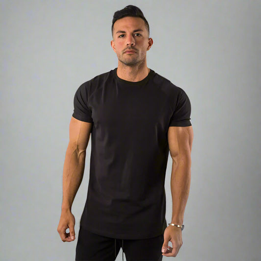 Slim Fit Cotton Fitness T-shirt for Men