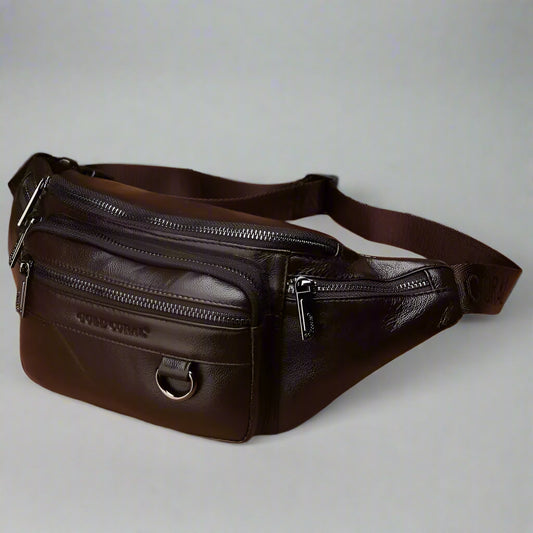 Leather Crossbody Fanny Bag