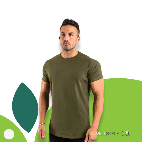 Slim Fit Cotton Fitness T-shirt for Men