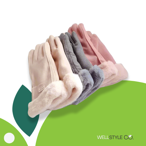 Women's Winter Suede Touchscreen Gloves